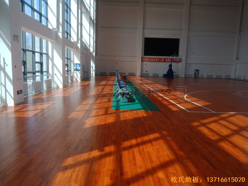 烏蘭浩特興安盟公安局運(yùn)動地板施工案例