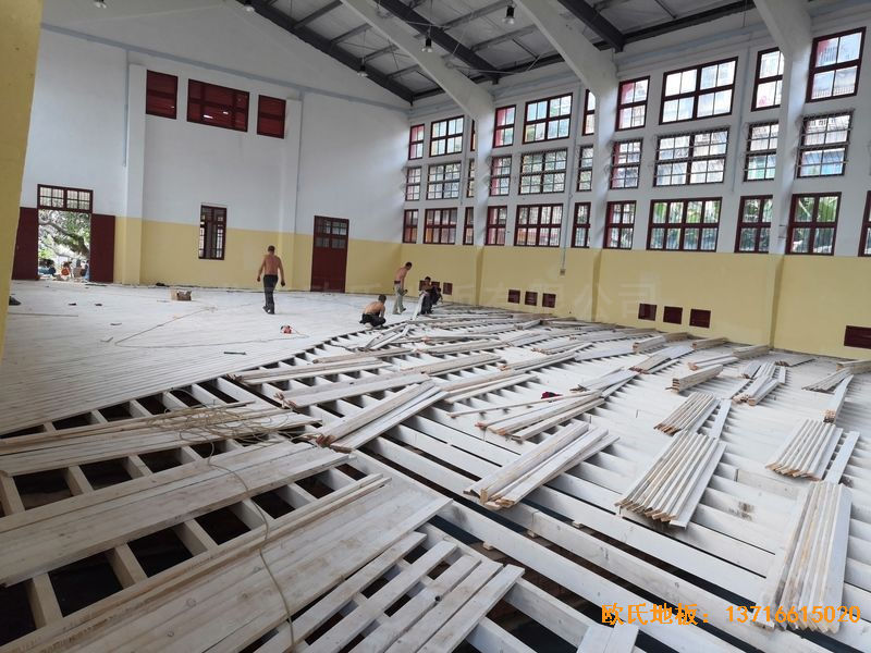 福建中國女排中國隊訓練基地排球場館運動地板鋪裝案例