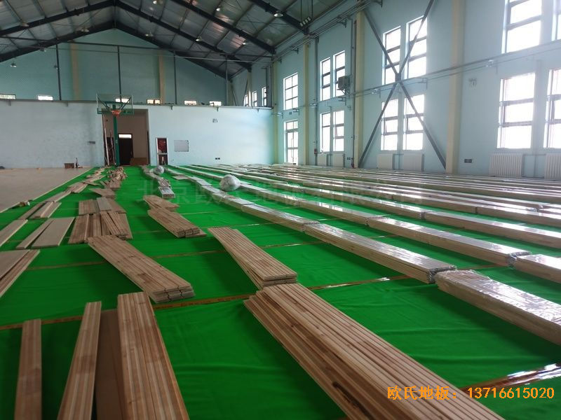 青海西寧市城西區(qū)新寧路18號中國科學院體育地板施工案例