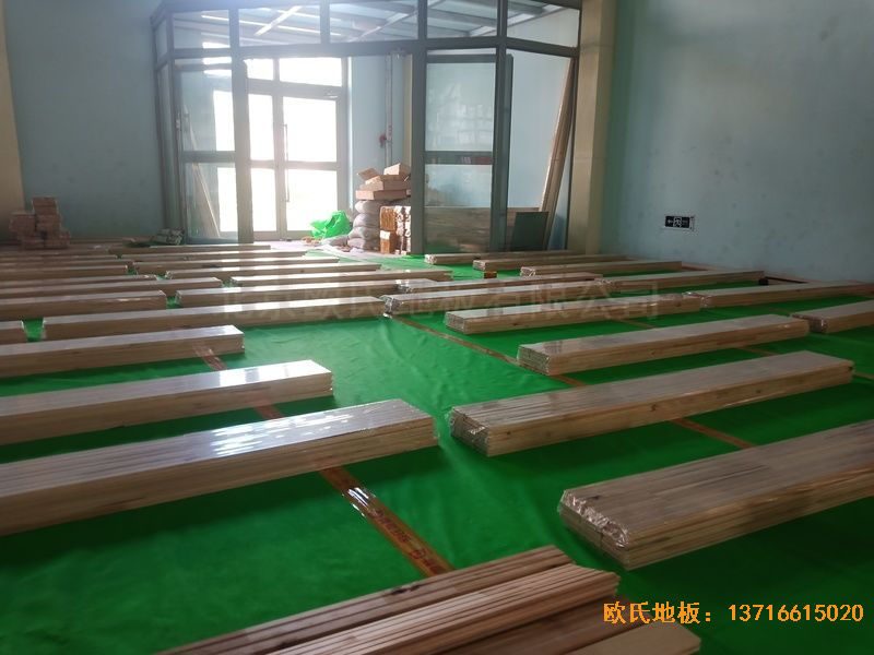 青海西寧市城西區(qū)新寧路18號中國科學院體育地板施工案例