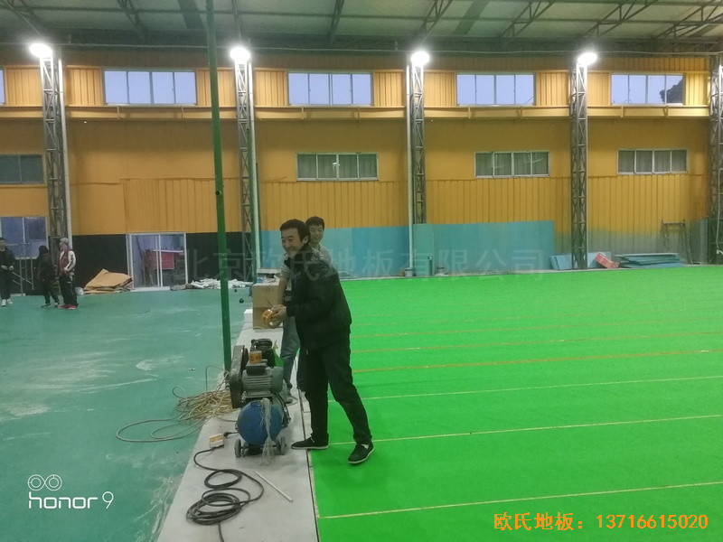 上海衛(wèi)清東路弄麥子俱樂部運動木地板鋪裝案例2