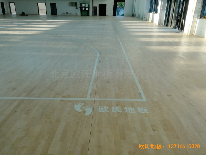 杭州建德籃球館運動地板安裝案例3