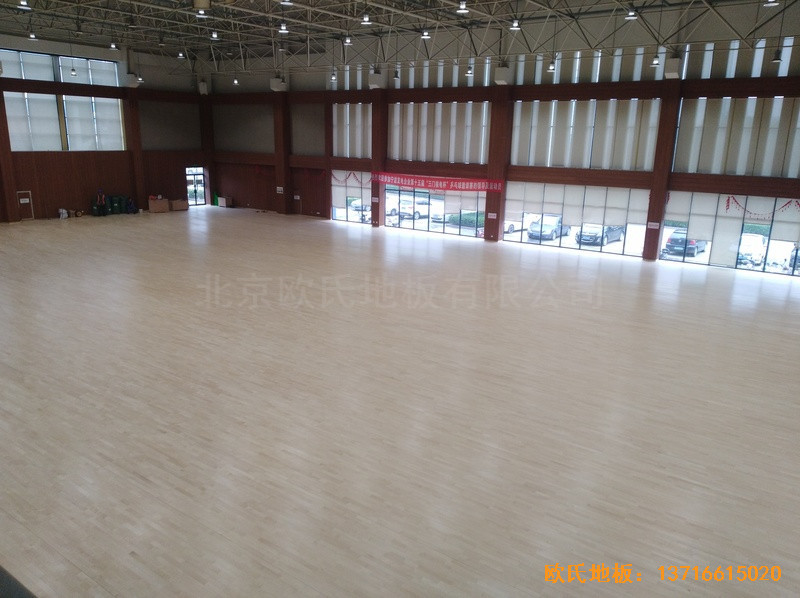 浙江三門核電站體育館運動地板安裝案例4