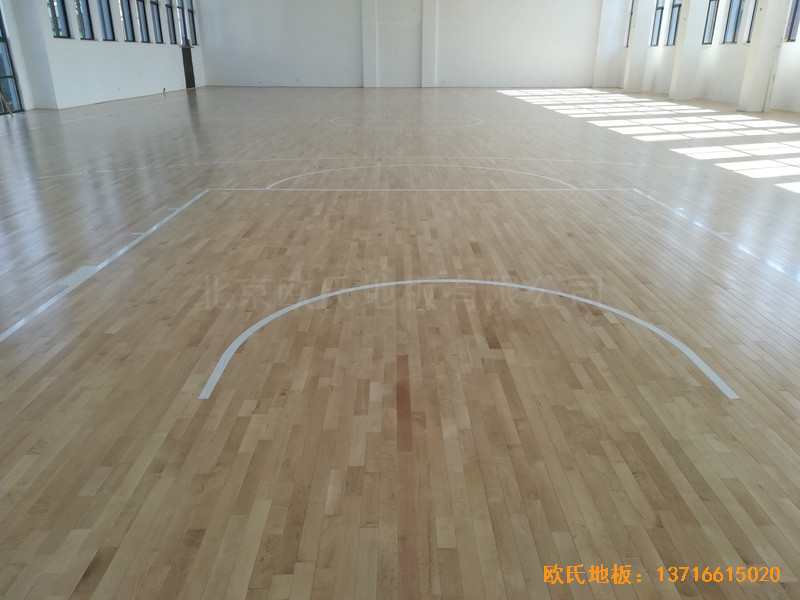浙江臺州溫嶺消防大隊籃球館運動地板鋪設(shè)案例5