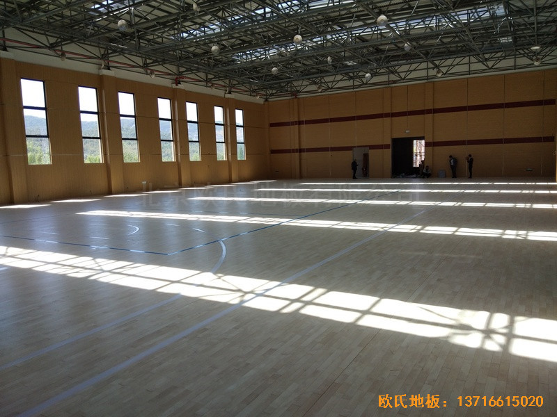 浙江德清縣三合體藝館運(yùn)動(dòng)木地板安裝案例4