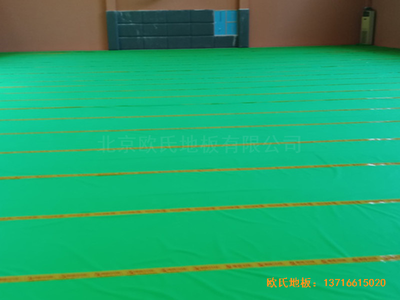 湖北武漢實驗外國語學(xué)?；@球館體育地板施工案例2
