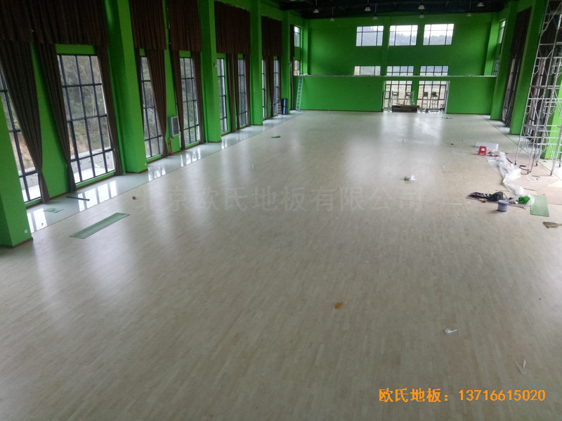 湖北隨州運動館體育地板鋪設(shè)案例5