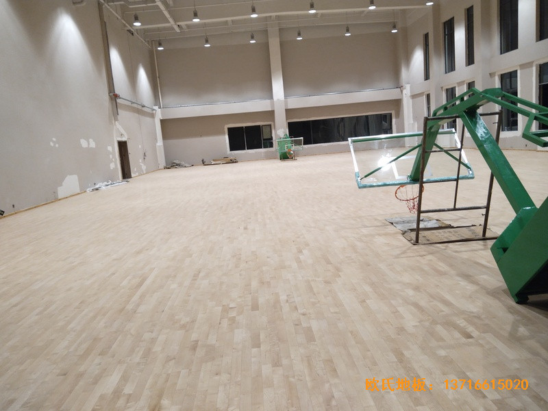 內蒙古通遼富力城籃球館體育地板鋪裝案例3