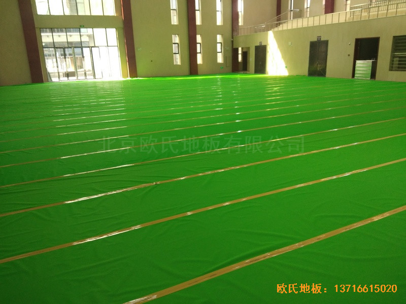 南充特戰(zhàn)訓練基地籃球館運動地板安裝案例2