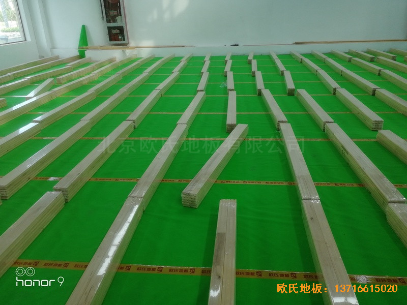上海江楊南路485號攻守道場運(yùn)動地板安裝案例2