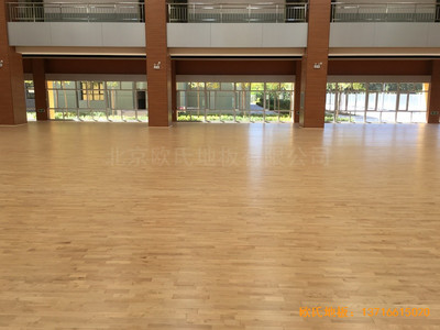 山西晉中榆次區(qū)寇村小學(xué)運動館體育地板安裝案例