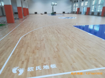 新疆昌吉職工活動中心運動地板鋪設(shè)案例
