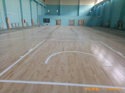 鄭州棗莊熱力分公司體育館運(yùn)動地板安裝案例