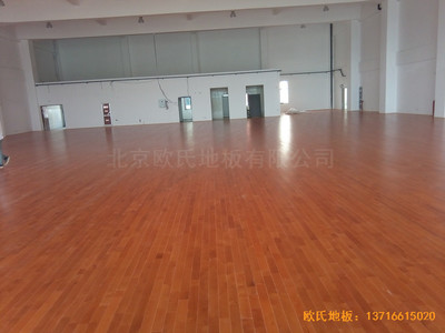 南京浦口區(qū)復興小學運動館運動木地板施工案例