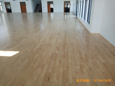 寧波至城學?；@球館運動地板安裝案例