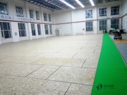 懸浮體育館木地板施工